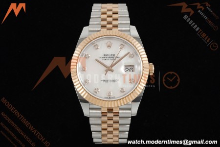 Rolex - Datejust 126331 41mm 904L Gain Weight Jub Flt RG/SS W-Mop/Dia ARF SH3235