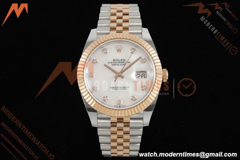 Rolex - Datejust 126331 41mm 904L Gain Weight Jub Flt RG/SS W-Mop/Dia ARF SH3235 | 롤렉스 - 데이트저스트 126331 41mm 904L 게인 웨이트 주브 플랫 RG/SS W-Mop/Dia ARF SH3235