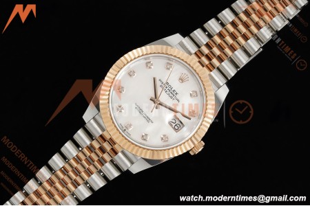 Rolex - Datejust 126331 41mm 904L Gain Weight Jub Flt RG/SS W-Mop/Dia ARF SH3235 | 롤렉스 - 데이트저스트 126331 41mm 904L 게인 웨이트 주브 플랫 RG/SS W-Mop/Dia ARF SH3235