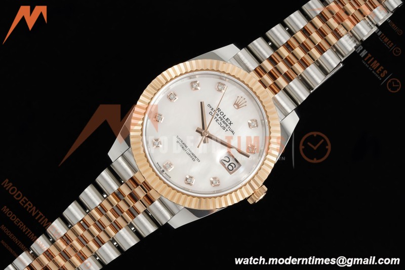 Rolex - Datejust 126331 41mm 904L Gain Weight Jub Flt RG/SS W-Mop/Dia ARF SH3235 | 롤렉스 - 데이트저스트 126331 41mm 904L 게인 웨이트 주브 플랫 RG/SS W-Mop/Dia ARF SH3235