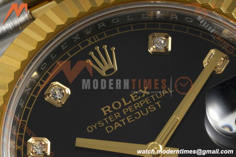 Rolex - Datejust 126333 41mm 904L Gain Weight Jub Flt YG/SS Blk/Dia ARF SH3235