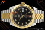 Rolex - Datejust 126333 41mm 904L Gain Weight Jub Flt YG/SS Blk/Dia ARF SH3235