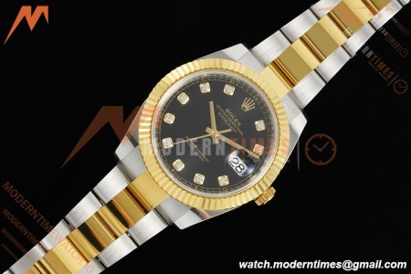 Rolex - Datejust 126333 41mm 904L Gain Weight Oys Flt YG/SS Blk/Dia ARF SH3235 | 롤렉스 - 데이트저스트 126333 41mm 904L 게인 웨이트 오이즈 플랫 YG/SS 블랙/다이아 ARF SH3235