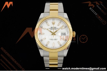 Rolex - Datejust 126333 41mm 904L Gain Weight Oys Flt YG/SS Wht/Stk ARF SH3235