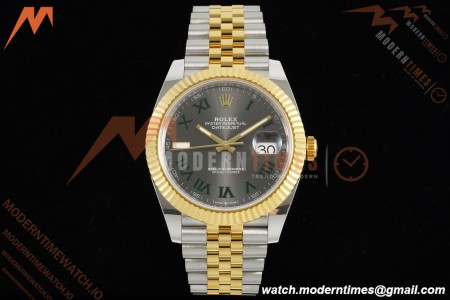 Rolex - Datejust 126333 41mm Wimbledon 904L Gain Weight Jub Flt YG/SS Grey/Rmn ARF SH3235