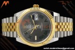 Rolex - Datejust 126333 41mm Wimbledon 904L Gain Weight Jub Flt YG/SS Grey/Rmn ARF SH3235 | 롤렉스 - 데이트저스트 126333 41mm 윔블던 904L 게인 웨이트 주브 플랫 YG/SS 그레이/Rmn ARF SH3235