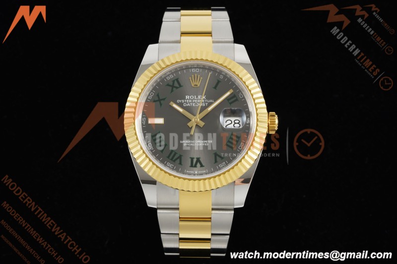 Rolex - Datejust 126333 41mm Wimbledon 904L Gain Weight Oys Flt YG/SS Grey/Rmn ARF SH3235 | 롤렉스 - 데이트저스트 126333 41mm 윔블던 904L 게인 웨이트 오이스터 퍼페츄얼 YG/SS 그레이/Rmn ARF SH3235