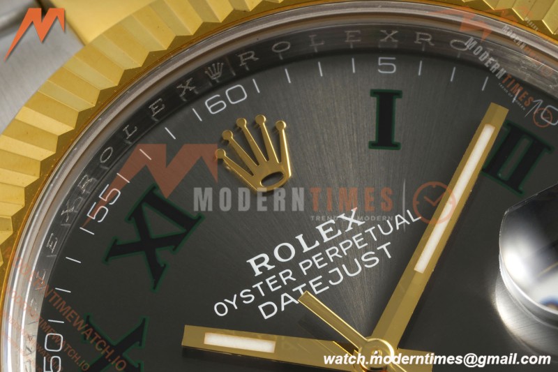 Rolex - Datejust 126333 41mm Wimbledon 904L Gain Weight Oys Flt YG/SS Grey/Rmn ARF SH3235 | 롤렉스 - 데이트저스트 126333 41mm 윔블던 904L 게인 웨이트 오이스터 퍼페츄얼 YG/SS 그레이/Rmn ARF SH3235