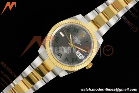 Rolex - Datejust 126333 41mm Wimbledon 904L Gain Weight Oys Flt YG/SS Grey/Rmn ARF SH3235