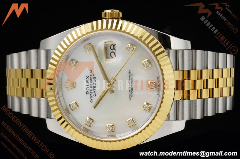 Rolex - Datejust 126333 41mm 904L Gain Weight Jub Flt YG/SS W-Mop/Dia ARF SH3235