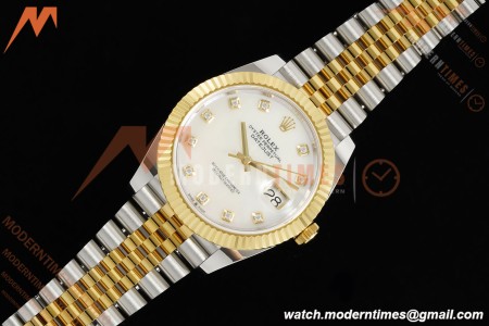 Rolex - Datejust 126333 41mm 904L Gain Weight Jub Flt YG/SS W-Mop/Dia ARF SH3235 | 롤렉스 - 데이트저스트 126333 41mm 904L 게인 웨이트 주브 플랫 YG/SS W-Mop/Dia ARF SH3235
