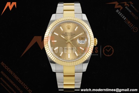 Rolex - Datejust 126333 41mm 904L Gain Weight Oys Flt YG/SS Gold/Stk ARF SH3235