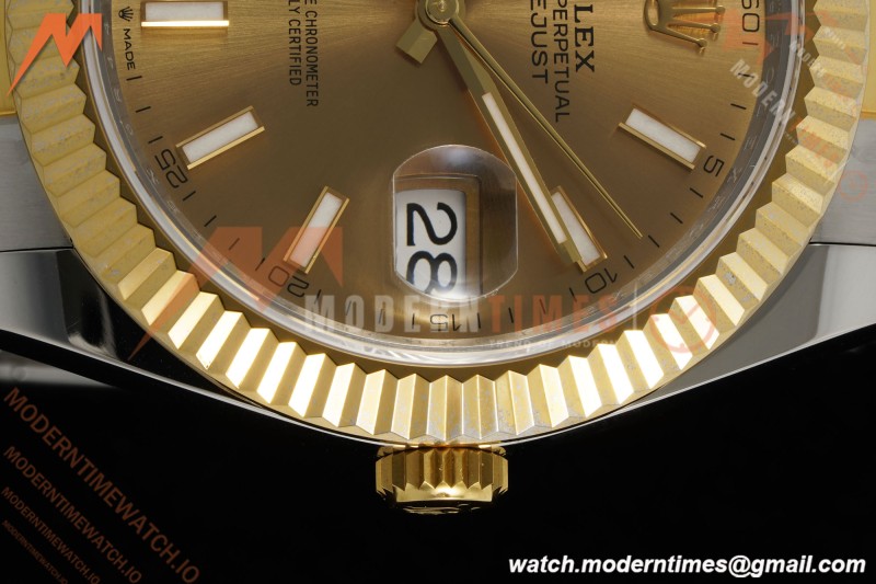Rolex - Datejust 126333 41mm 904L Gain Weight Oys Flt YG/SS Gold/Stk ARF SH3235