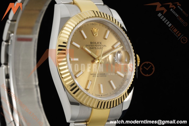 Rolex - Datejust 126333 41mm 904L Gain Weight Oys Flt YG/SS Gold/Stk ARF SH3235