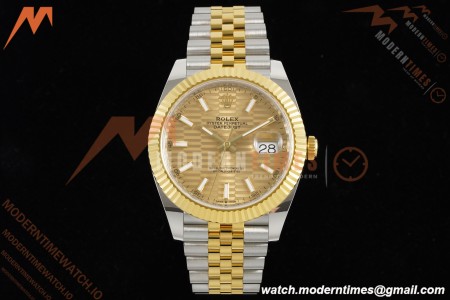 Rolex - Datejust 126333 41mm 904L Gain Weight Jub Flt YG/SS G-Wave/Stk ARF SH3235