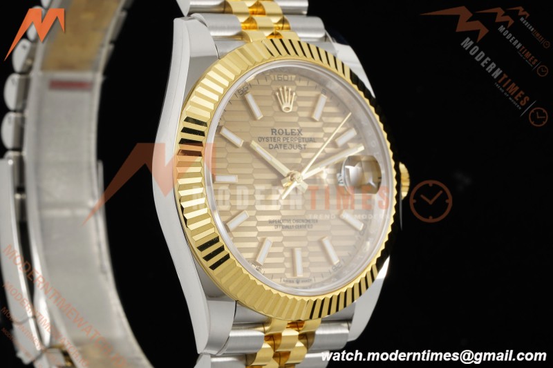 Rolex - Datejust 126333 41mm 904L Gain Weight Jub Flt YG/SS G-Wave/Stk ARF SH3235 | 롤렉스 - 데이트저스트 126333 41mm 904L 게인 웨이트 주브 플랫 YG/SS G-웨이브/Stk ARF SH3235