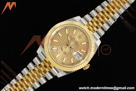 Rolex - Datejust 126333 41mm 904L Gain Weight Jub Flt YG/SS G-Wave/Stk ARF SH3235