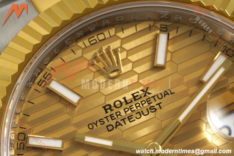 Rolex - Datejust 126333 41mm 904L Gain Weight Oys Flt YG/SS G-Wave/Stk ARF SH3235