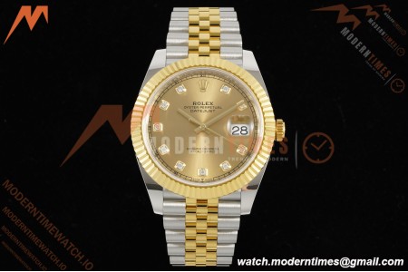 Rolex - Datejust 126333 41mm 904L Gain Weight Jub Flt YG/SS Gold/Dia ARF SH3235