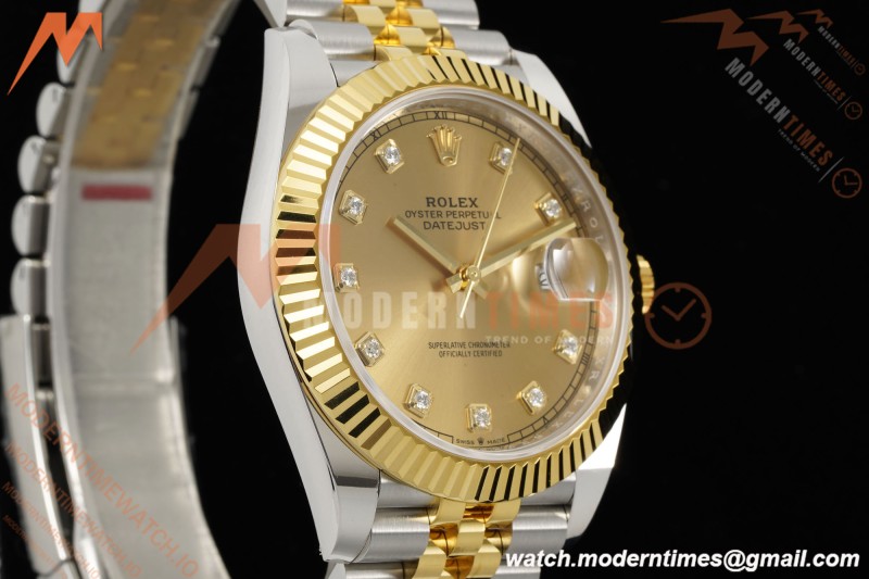 Rolex - Datejust 126333 41mm 904L Gain Weight Jub Flt YG/SS Gold/Dia ARF SH3235