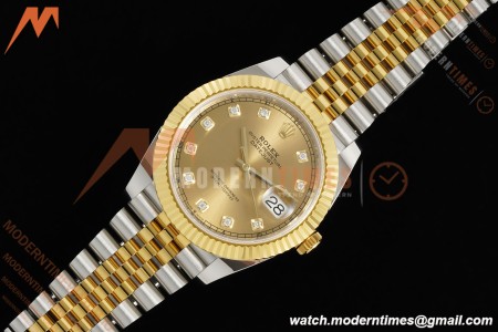 Rolex - Datejust 126333 41mm 904L Gain Weight Jub Flt YG/SS Gold/Dia ARF SH3235
