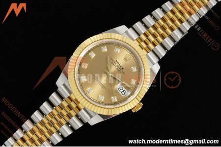 Rolex - Datejust 126333 41mm 904L Gain Weight Jub Flt YG/SS Gold/Dia ARF SH3235