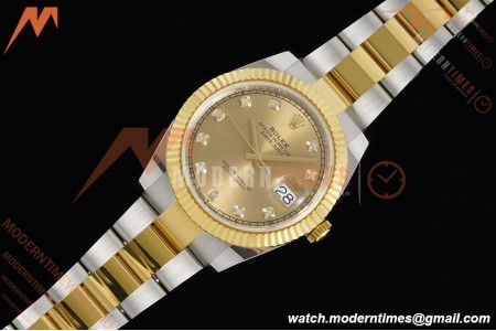 Rolex - Datejust 126333 41mm 904L Gain Weight Oys Flt YG/SS Gold/Dia ARF SH3235