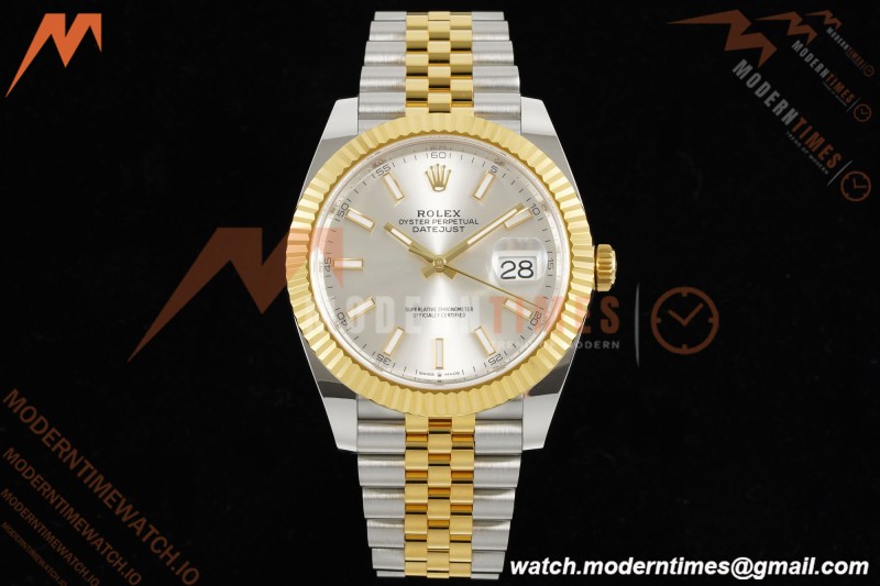 Rolex - Datejust 126333 41mm 904L Gain Weight Jub Flt YG/SS Silv/Stk ARF SH3235