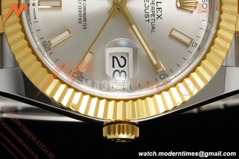 Rolex - Datejust 126333 41mm 904L Gain Weight Jub Flt YG/SS Silv/Stk ARF SH3235