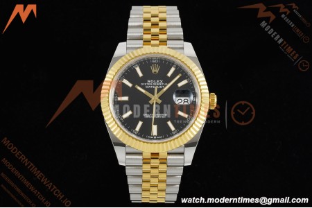 Rolex - Datejust 126333 41mm 904L Gain Weight Jub Flt YG/SS Blk/Stk ARF SH3235