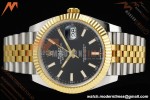 Rolex - Datejust 126333 41mm 904L Gain Weight Jub Flt YG/SS Blk/Stk ARF SH3235 | 롤렉스 - 데이트저스트 126333 41mm 904L 게인 웨이트 주브 플랫 YG/SS 실버/스틸 ARF SH3235