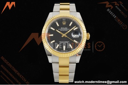 Rolex - Datejust 126333 41mm 904L Gain Weight Oys Flt YG/SS Blk/Stk ARF SH3235