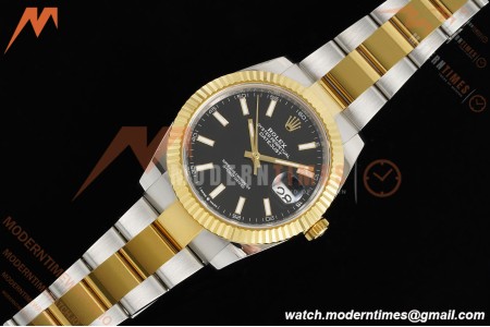 Rolex - Datejust 126333 41mm 904L Gain Weight Oys Flt YG/SS Blk/Stk ARF SH3235