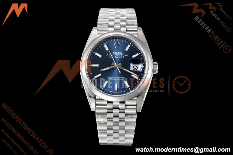 Rolex - Datejust 36mm 126200 Jub Smt 904L SS/SS Blue/Stk VSF VS3235