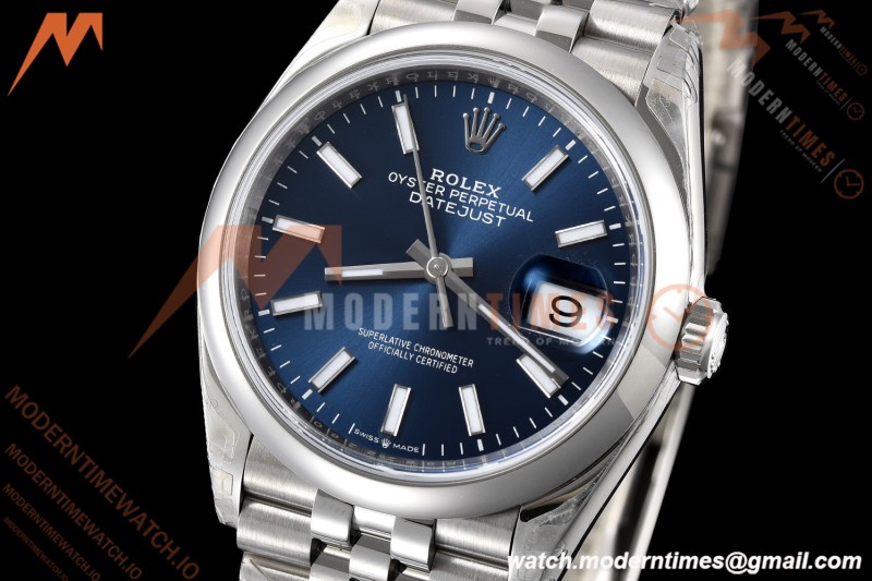 Rolex - Datejust 36mm 126200 Jub Smt 904L SS/SS Blue/Stk VSF VS3235