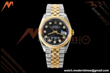 Rolex - Datejust 126233 36mm Jub Flt 904L YG/SS Blk/Dia VSF VS3235