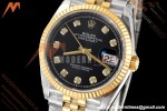 Rolex - Datejust 126233 36mm Jub Flt 904L YG/SS Blk/Dia VSF VS3235 | 롤렉스 - 데이트저스트 126233 36mm 주브 플랫 904L YG/SS 블랙/다이아 VSF VS3235