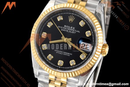 Rolex - Datejust 126233 36mm Jub Flt 904L YG/SS Blk/Dia VSF VS3235