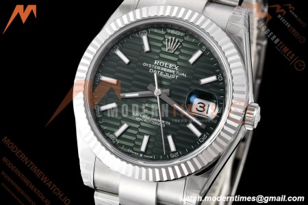 Rolex - Datejust 126334 41mm Oys Flt 904L SS/SS F-Grn/Stk VSF VS3235