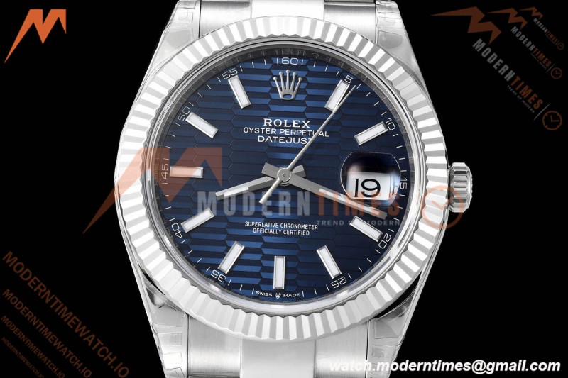 Rolex - Datejust 126334 41mm Oys Flt 904L SS/SS F-Blu/Stk VSF VS3235