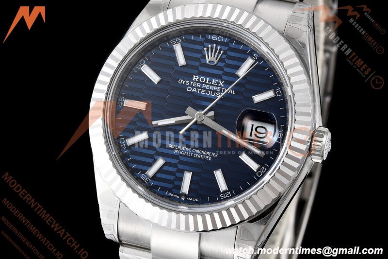 Rolex - Datejust 126334 41mm Oys Flt 904L SS/SS F-Blu/Stk VSF VS3235