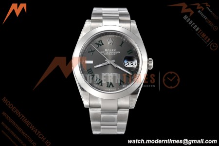 Rolex - Datejust 126334 41mm Wimbledon Oys Flt 904L SS/SS Grey/Rmn VSF VS3235