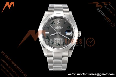 Rolex - Datejust 126334 41mm Wimbledon Oys Flt 904L SS/SS Grey/Rmn VSF VS3235