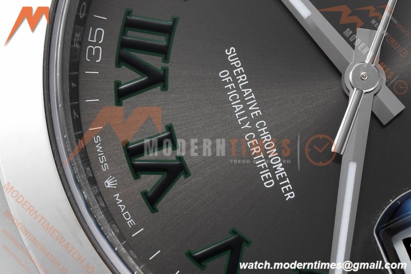 Rolex - Datejust 126334 41mm Wimbledon Oys Flt 904L SS/SS Grey/Rmn VSF VS3235