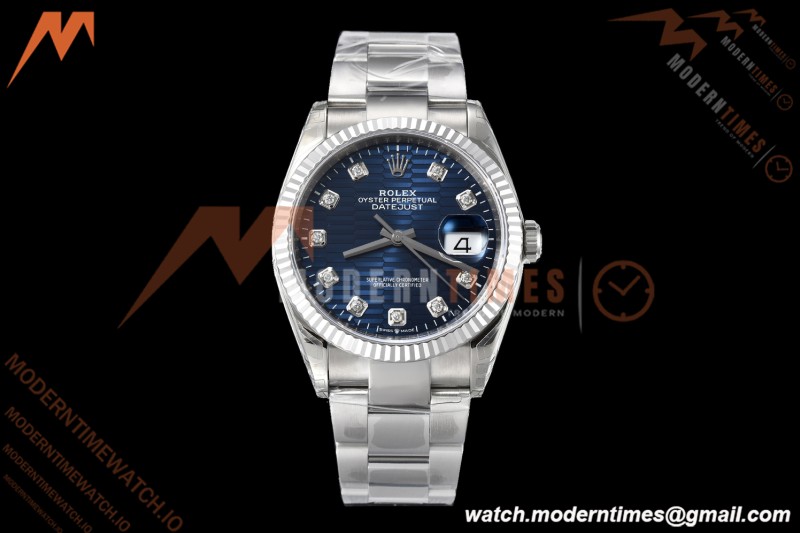 Rolex - Datejust 126234 36mm Oys Flt 904L SS/SS Blu/Dia VSF VS3235