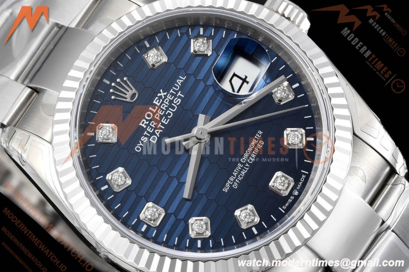 Rolex - Datejust 126234 36mm Oys Flt 904L SS/SS Blu/Dia VSF VS3235