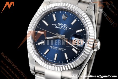 Rolex - Datejust 126234 36mm Oys Flt 904L SS/SS Blu/Stk VSF VS3235