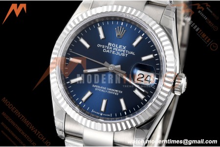 Rolex - Datejust 126234 36mm Oys Flt 904L SS/SS Blu/Stk VSF VS3235