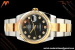 Rolex - Datejust 126233 36mm Oys Flt 904L YG/SS Blk/Dia ARF SH3235