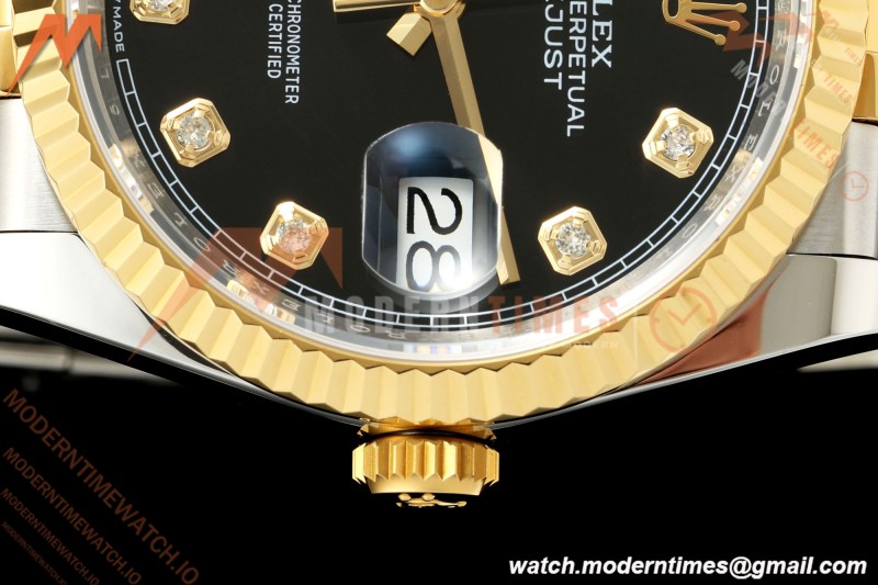Rolex - Datejust 126233 36mm Jub Flt 904L YG/SS Blk/Dia ARF SH3235